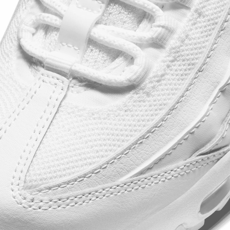 Nike Air Max 95 Recraft 'Triple White' (GS) Angle 4