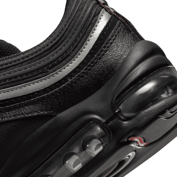 Nike Air Max 97 'Black Sport Red' (GS) Angle 5