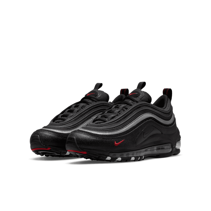 Nike Air Max 97 'Black Sport Red' (GS) Angle 2