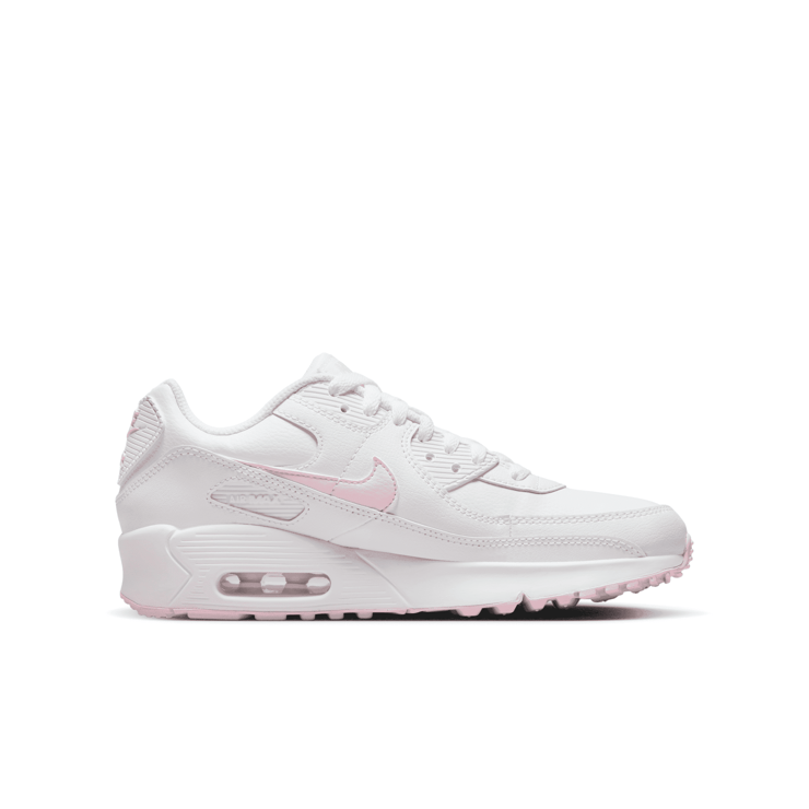 Nike Air Max 90 Leather 'White Pink Foam' (GS) Angle 1