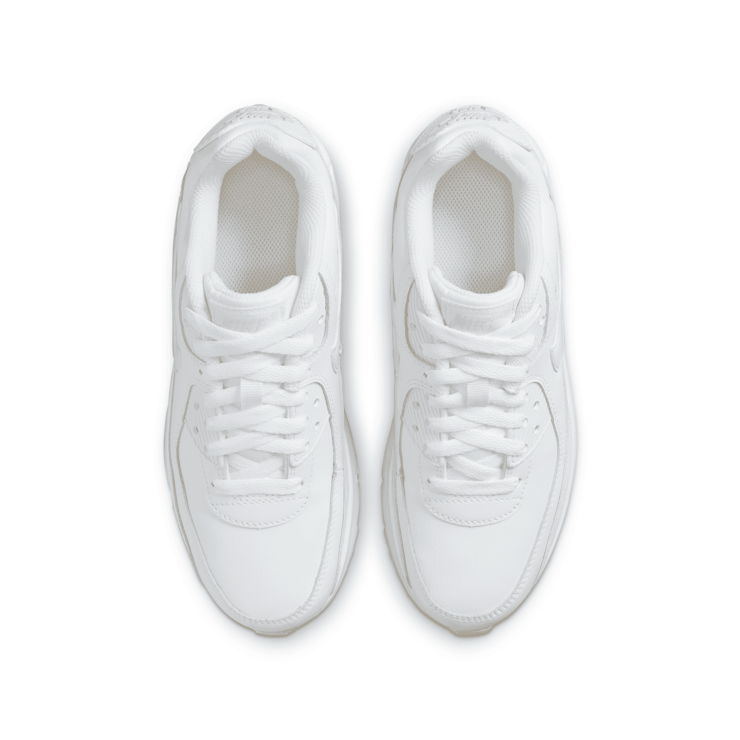 Nike Air Max 90 Leather 'White Pink Foam' (GS) Angle 2