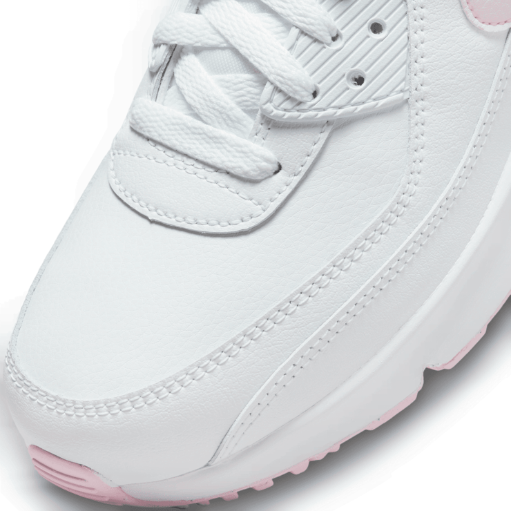 Nike Air Max 90 Leather 'White Pink Foam' (GS) Angle 5