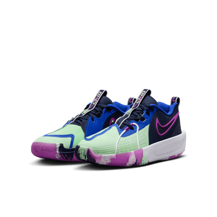 Nike Zoom GT Cut 3 SE Obsidian Vapor Green (GS) Angle 2