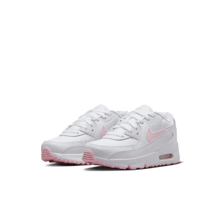 Nike Air Max 90 Leather 'White Pink Foam' (PS) Angle 2