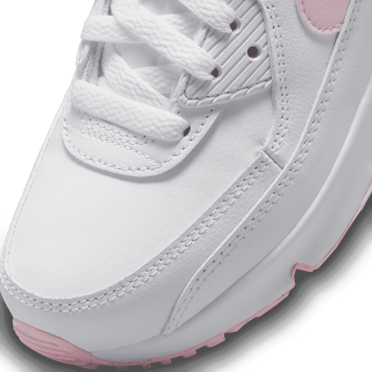 Nike Air Max 90 Leather 'White Pink Foam' (PS) Angle 4