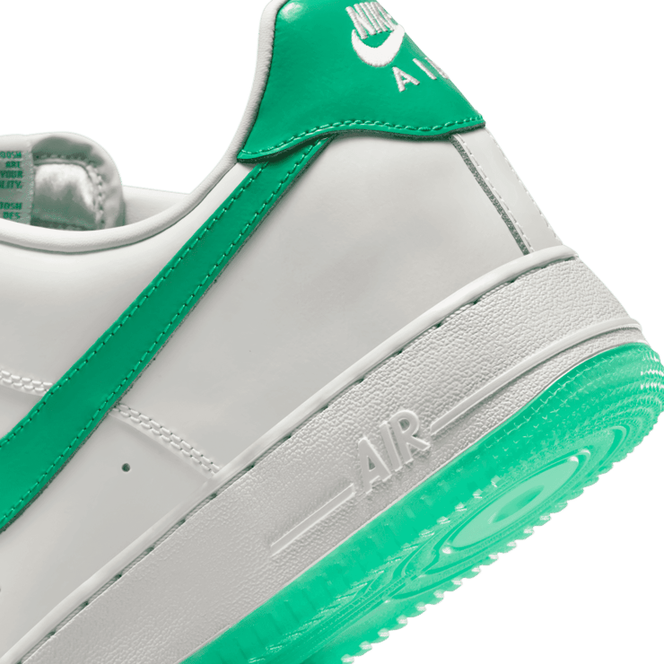 Nike Air Force 1 '07 Premium 'Platinum Tint Stadium Green' Angle 5