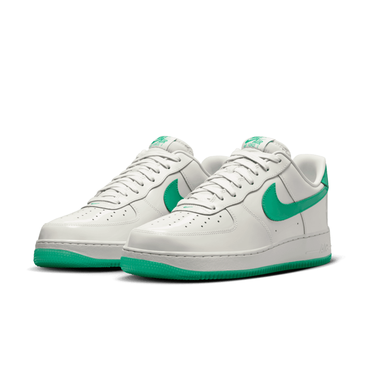 Nike Air Force 1 '07 Premium 'Platinum Tint Stadium Green' Angle 2