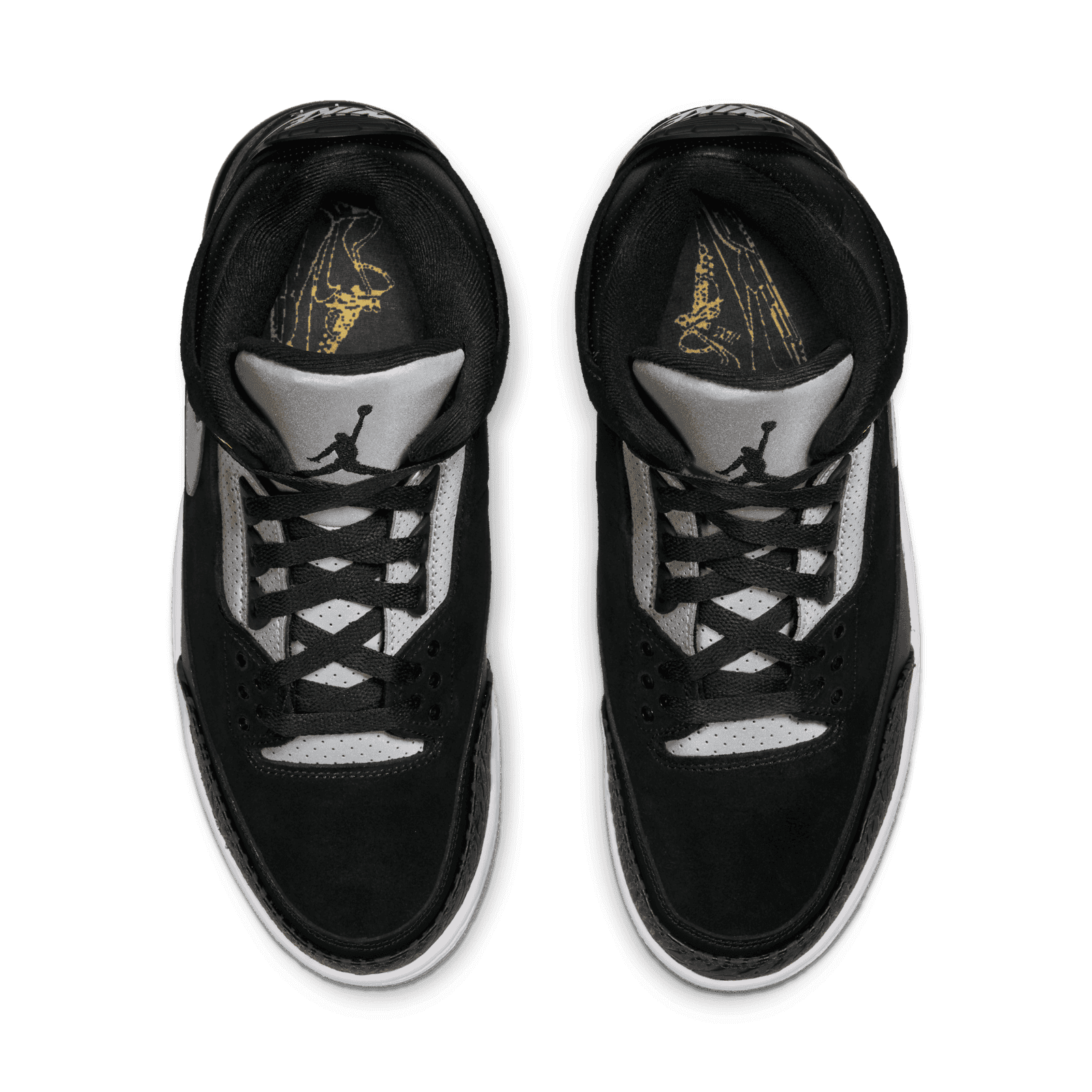 jordan 3 tinker black cement gold
