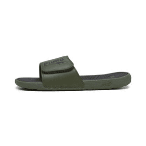 PUMA Cool Cat 2.0 FS Slides in Myrtle/Black Angle 0