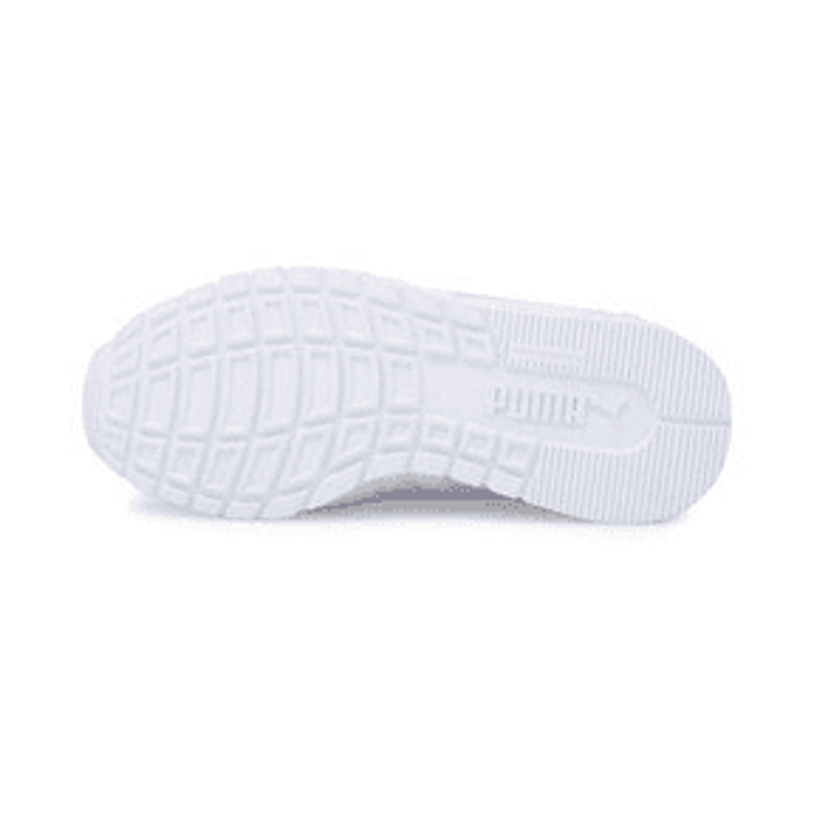 Puma ST Runner v3 Leather Little Kid 'Triple White' Angle 0