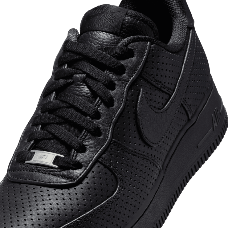 Nike Air Force 1 Low Black Perforations Angle 4