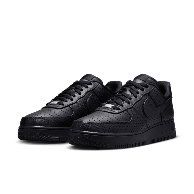 Nike Air Force 1 Low Black Perforations Angle 2