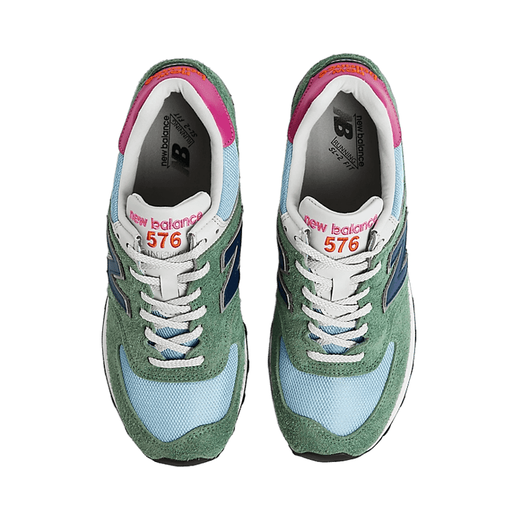 New Balance 576 MiUK Green Bearing Sea Angle 1