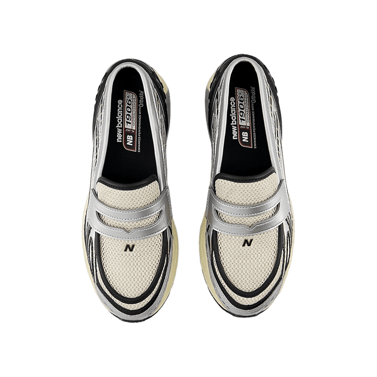 New Balance 1906L Loafer Silver Metallic Cream Angle 1