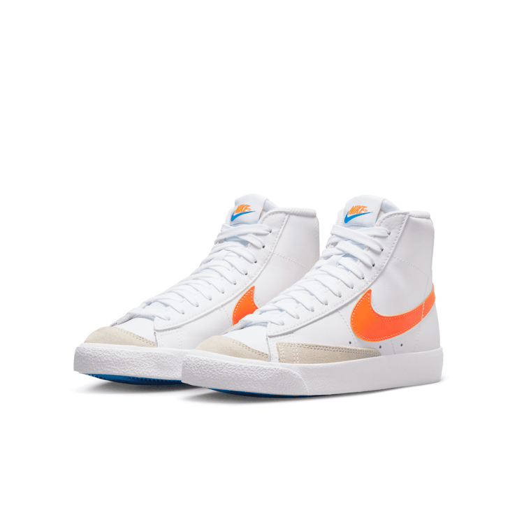 Nike Blazer Mid '77 'White Total Orange' (GS) Angle 3