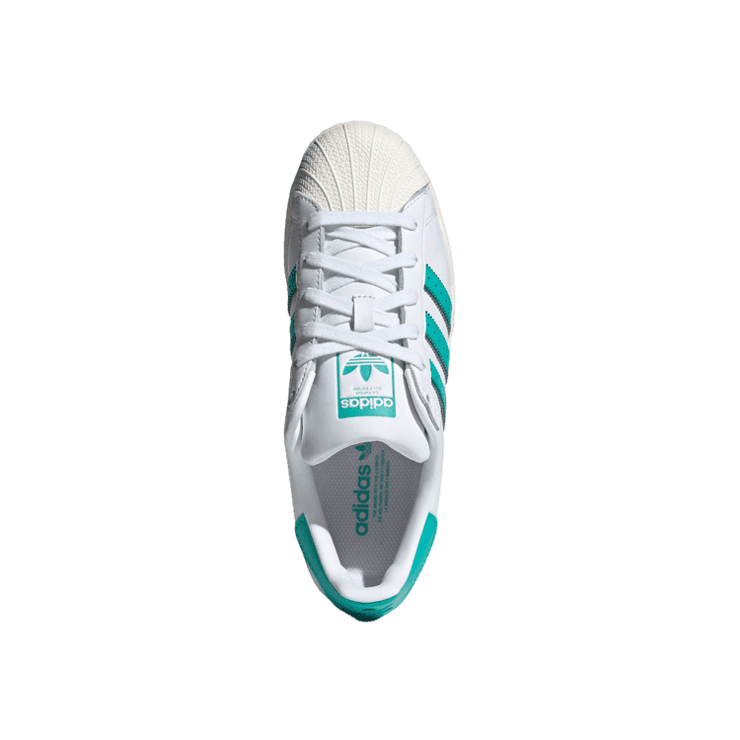 adidas Superstar Cloud White Mint Rush (W) Angle 0
