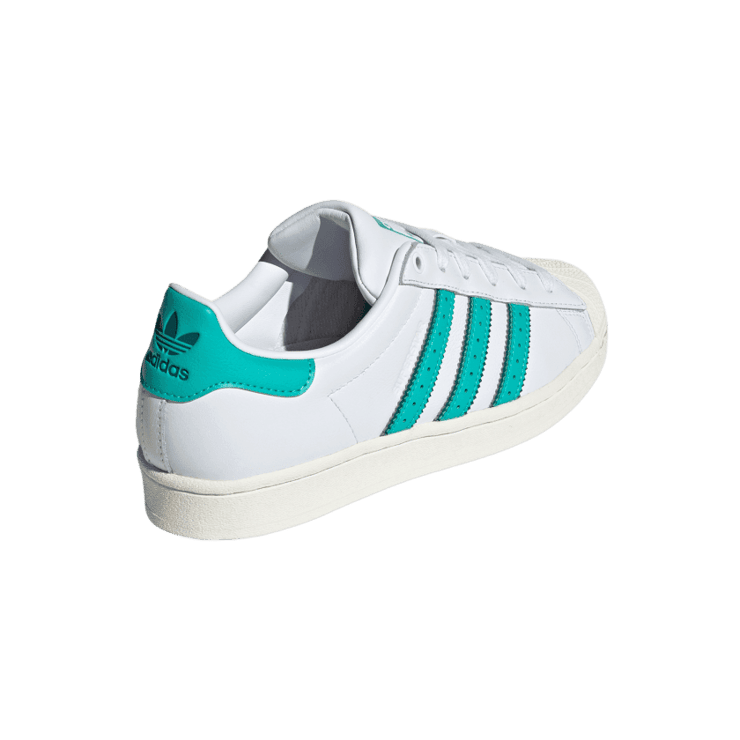 adidas Superstar Cloud White Mint Rush (W) Angle 3