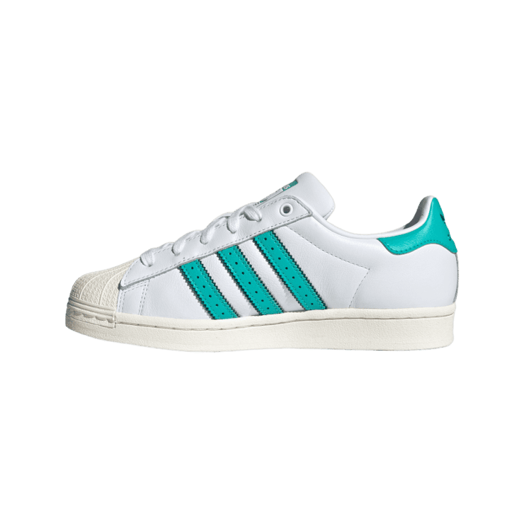 adidas Superstar Cloud White Mint Rush (W) Angle 4