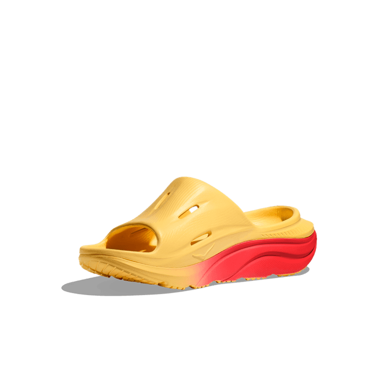 Hoka One One Ora Recovery Slide 3 'Poppy' Angle 1