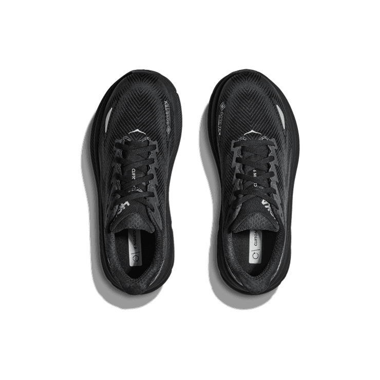 Hoka One One Clifton 9 GORE-TEX 'Triple Black' Angle 0