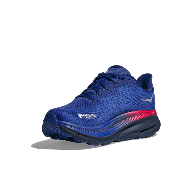 Hoka One One Clifton 9 GORE-TEX 'Dazzling Blue' (W) Angle 1