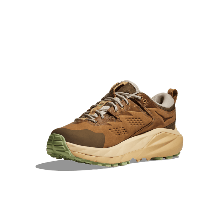 Hoka One One Kaha Low GORE-TEX 'Elite Terrain System - Wheat Mushroom' Angle 1