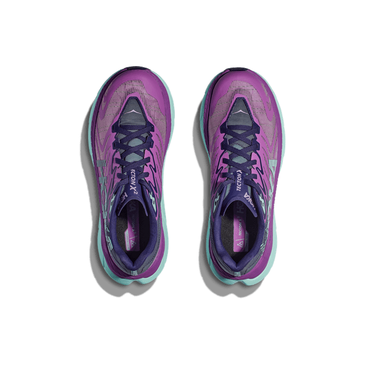 Hoka One One Tecton X 2 'Orchid Flower Night Sky' (W) Angle 0