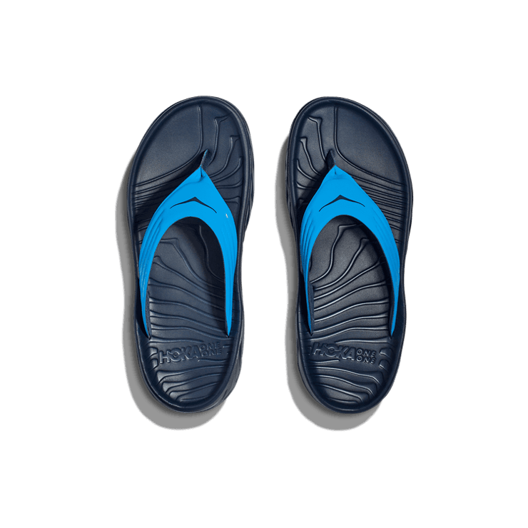 Hoka One One Ora Recovery Flip Slide 'Diva Blue Outer Space' Angle 0