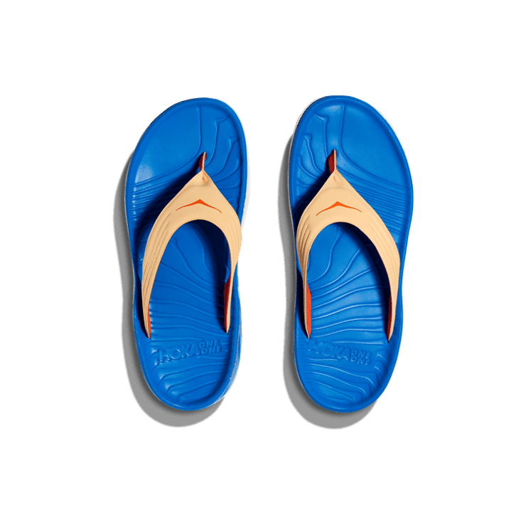 Hoka One One Ora Recovery Flip Slide 'Impala Coastal Sky' Angle 0