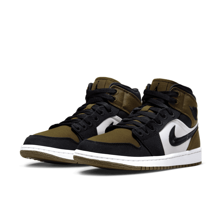 Air Jordan 1 Mid Olive Toe (W) Angle 2