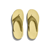 Hoka One One Ora Recovery Flip Slide 'Green Moss Celery Root' Angle 0