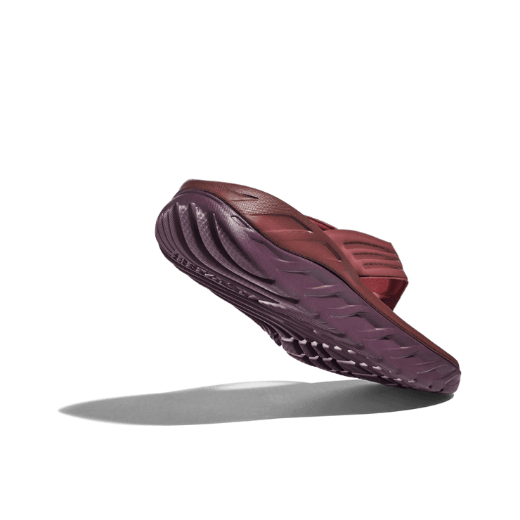Hoka One One Ora Recovery Flip Slide 'Spice Raisin' Angle 2