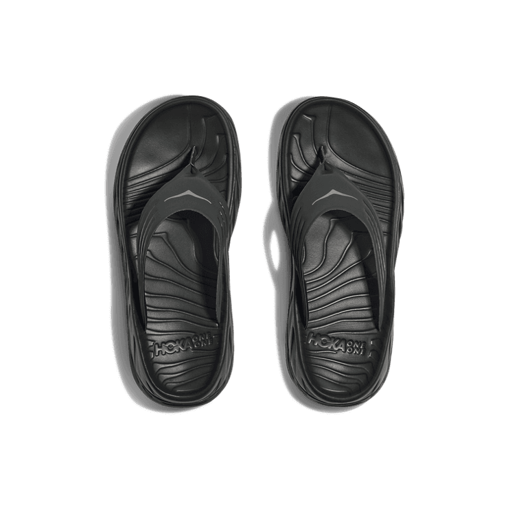 Hoka One One Ora Recovery Flip Slide 'Black' Angle 0