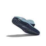 Hoka One One Ora Recovery Flip Slide 'Stone Blue' Angle 2