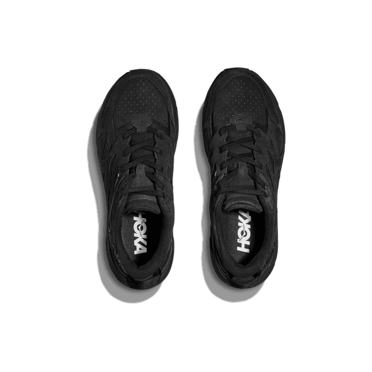 Hoka One One Clifton L Suede 'Triple Black' Angle 0