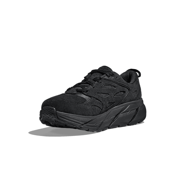 Hoka One One Clifton L Suede 'Triple Black' Angle 1