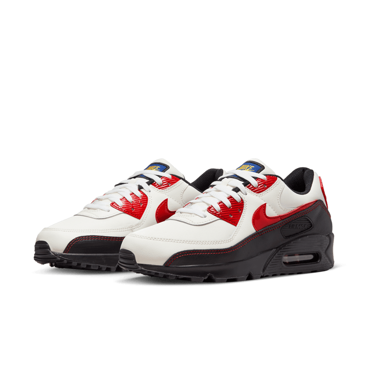 Nike Air Max 90 Sail University Red Black Angle 2