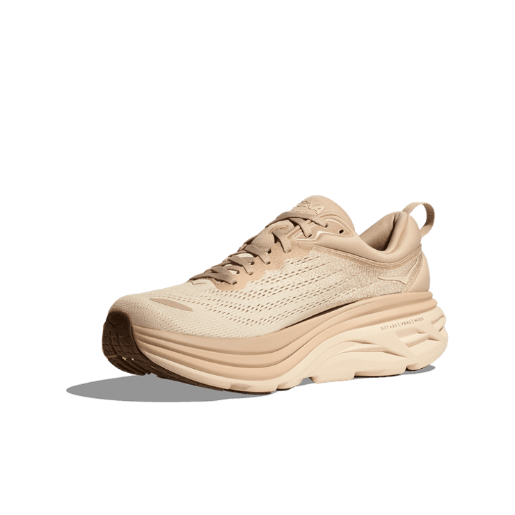 Hoka One One Bondi 8 'Shifting Sand Vanilla' Angle 1