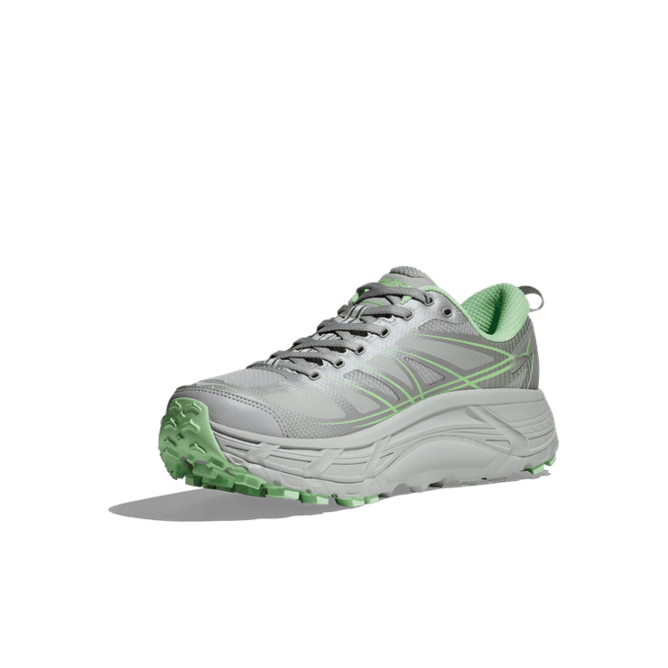 Hoka One One Mafate Speed 2 'Harbor Mist Lime Glow' Angle 1