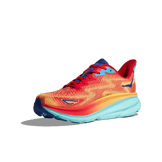 Hoka One One Clifton 9 'Cerise Cloudless' Angle 1
