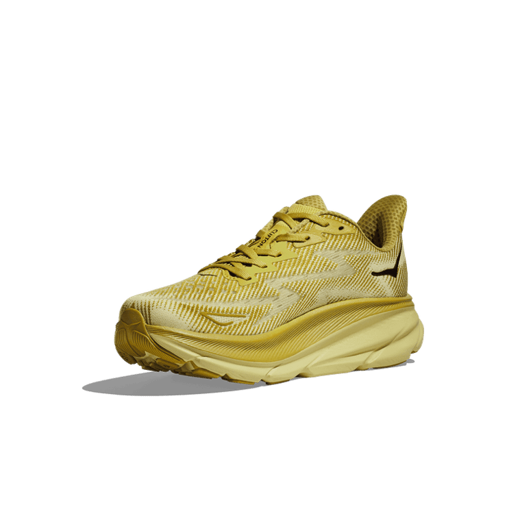 Hoka One One Clifton 9 'Golden Lichen' Angle 1