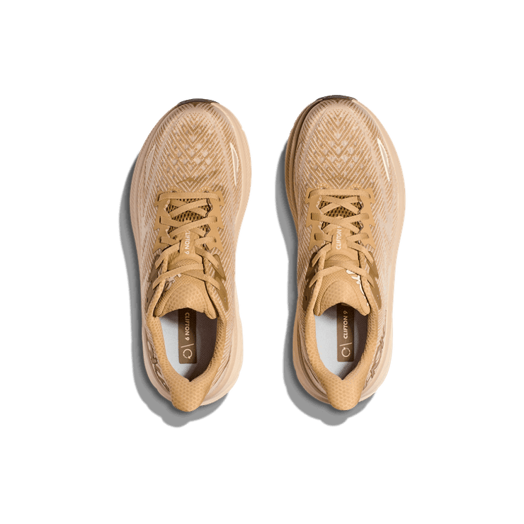 Hoka One One Clifton 9 'Wheat Shifting Sand' Angle 0