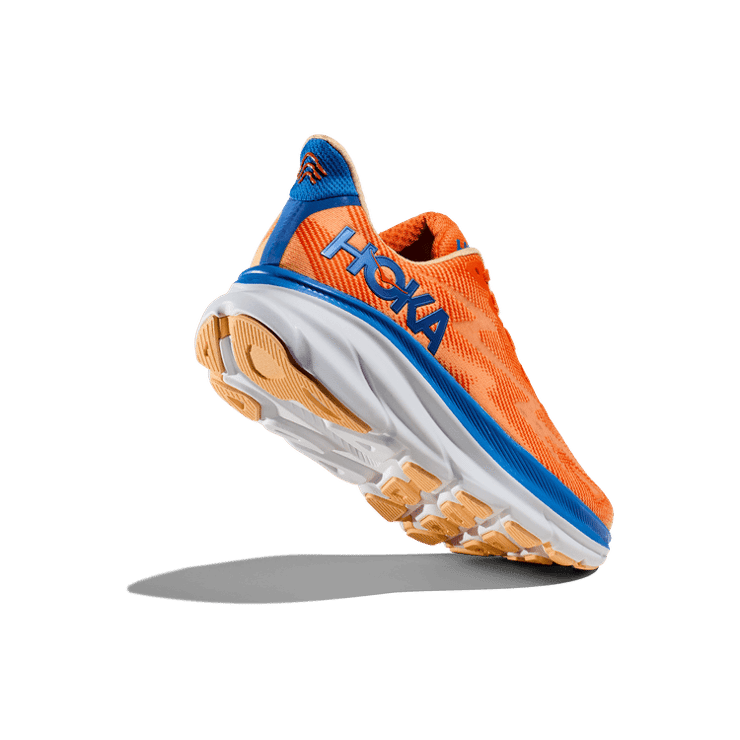 Hoka One One Clifton 9 'Vibrant Orange Impala' Angle 2