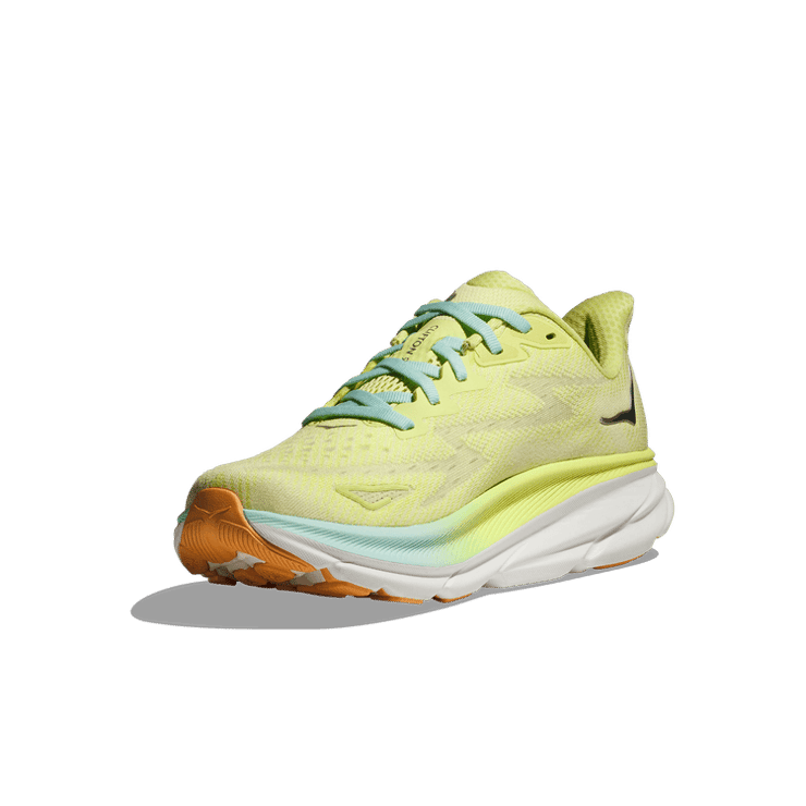 Hoka One One Clifton 9 'Citrus Glow Sunlit Ocean' (W) Angle 1