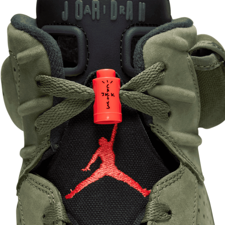 Air Jordan 6 Retro Travis Scott Olive Angle 10