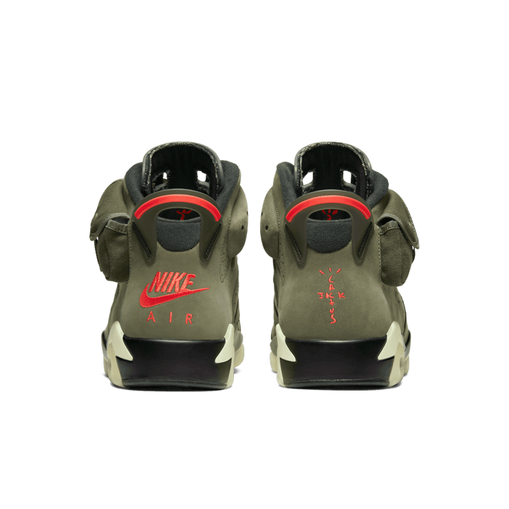 Air Jordan 6 Retro Travis Scott Olive Angle 3