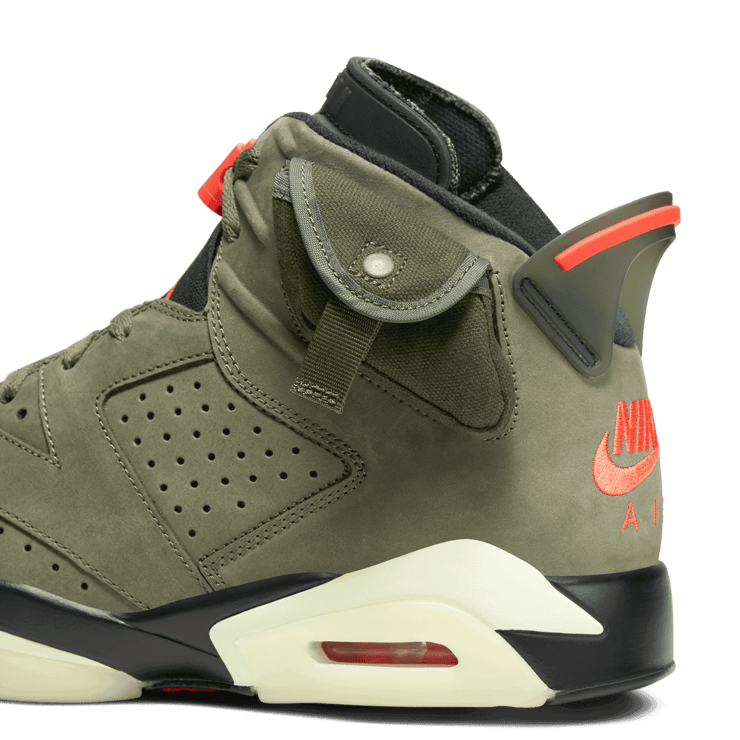 Air Jordan 6 Retro Travis Scott Olive Angle 6