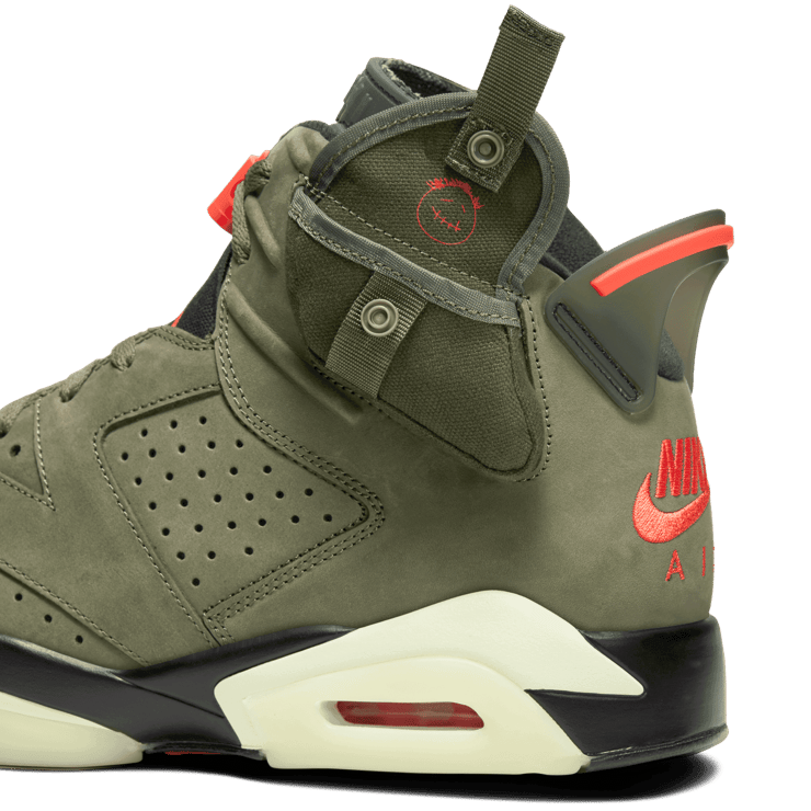 Air Jordan 6 Retro Travis Scott Olive Angle 7