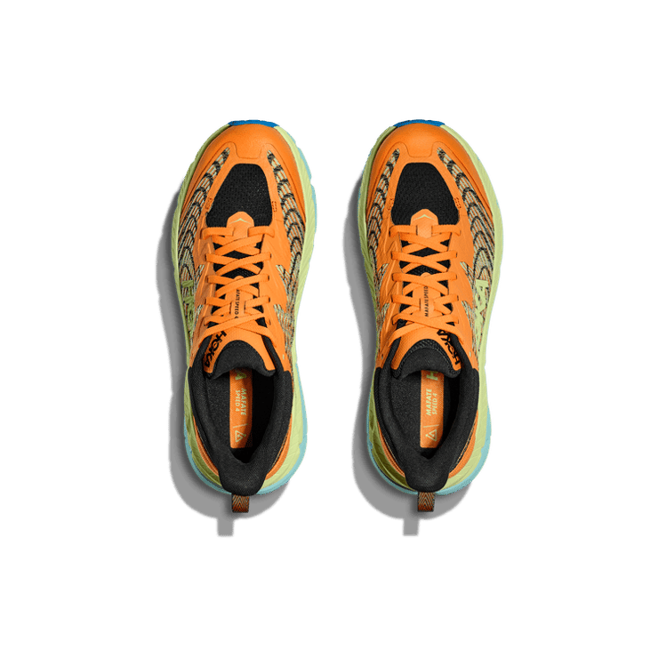 Hoka One One Mafate Speed 4 'Solar Flare Lettuce' Angle 0