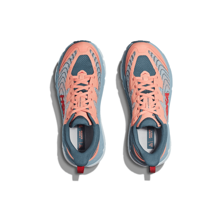 Hoka One One Mafate Speed 4 'Papaya Real Teal' (W) Angle 0